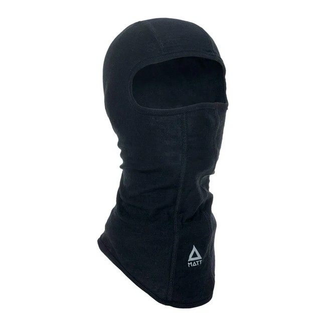 Cagoule matt MERINO BALACLAVA BLACK
