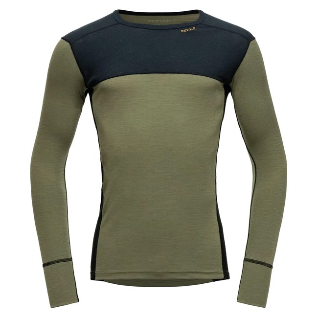 Marškinėliai devold 190 SHIRT MAN Ink/Lichen