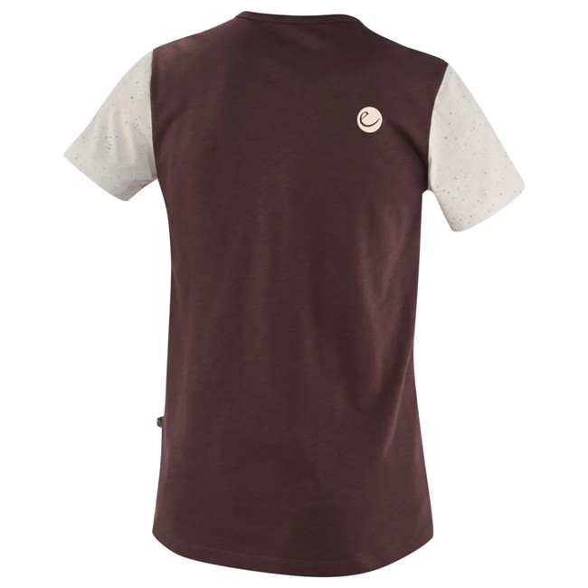 Maglietta edelrid HIGHBALL T-SHIRT V Dark Plum