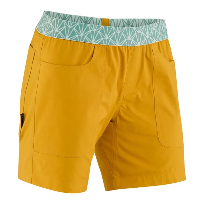 Nohavice edelrid NONA SHORTS Yellow Curry