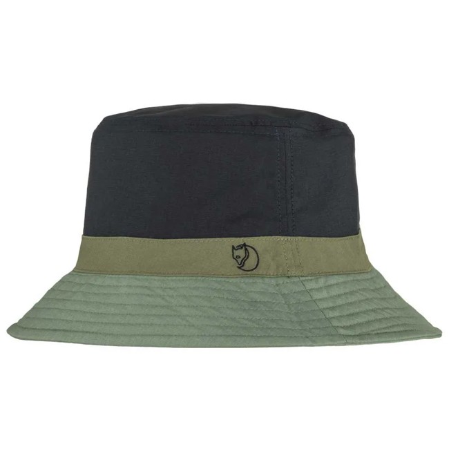 Bonnet fjällräven REVERSIBLE BUCKET HAT Patina Green-Dark