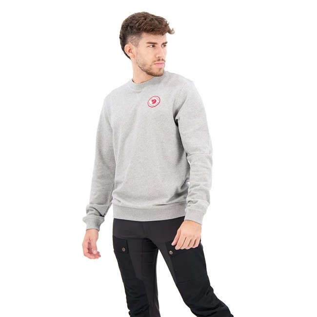 Sweatshirt fjällräven 1960 LOGO BADGE SWEATER M Grey-Melange