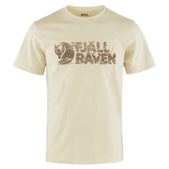 Marškinėliai fjällräven LUSH LOGO T-SHIRT M Chalk White