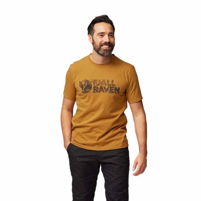 Marškinėliai fjällräven LUSH LOGO T-SHIRT M Acorn