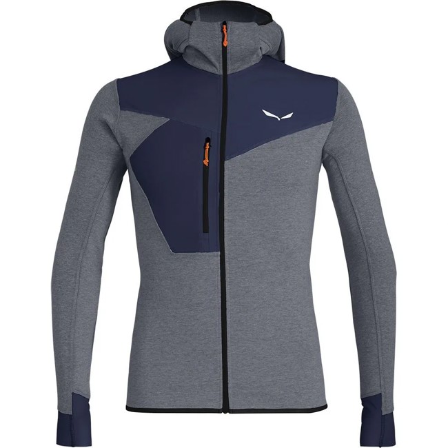 Camisola com capuz salewa PUEZ 2 DRY M L/S HOOD FZ