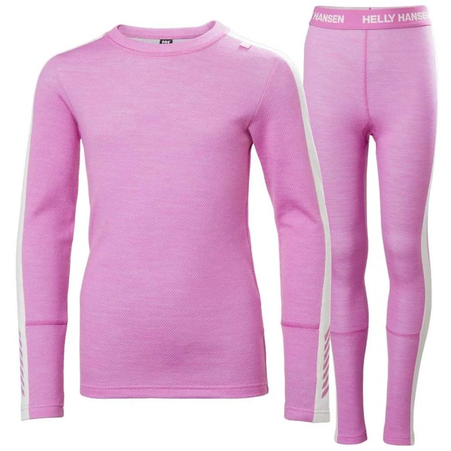 Pakket Helly Hansen Jr Lifa Merino Midweight Set Meta Pink