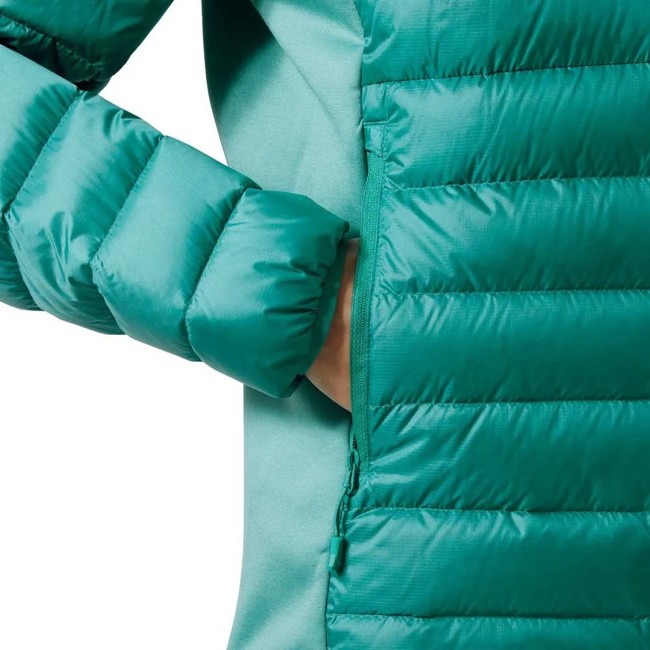 Chaqueta Helly Hansen W Verglas Down Hybrid Hood 2.0 Green