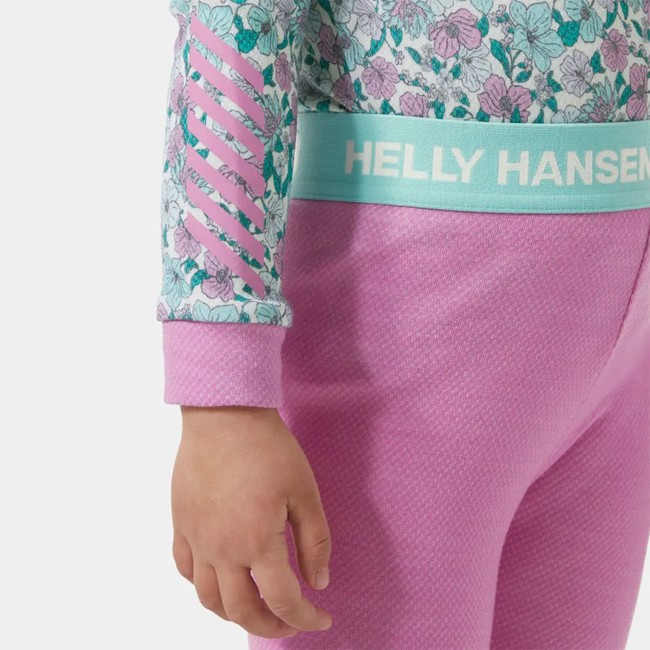 Opakowanie Helly Hansen K Graphic Lifa Merino Set Meta Pink Aop