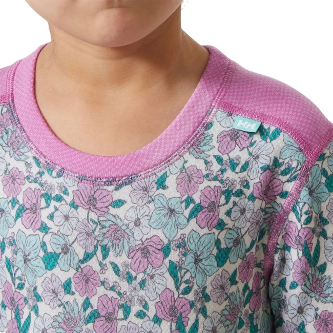 Opakowanie Helly Hansen K Graphic Lifa Merino Set Meta Pink Aop