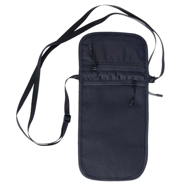 Peňaženka cocoon TRAVEL NECK WALLET Phantom Black