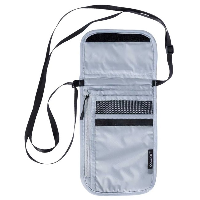 Peňaženka cocoon TRAVEL NECK WALLET Star Grey