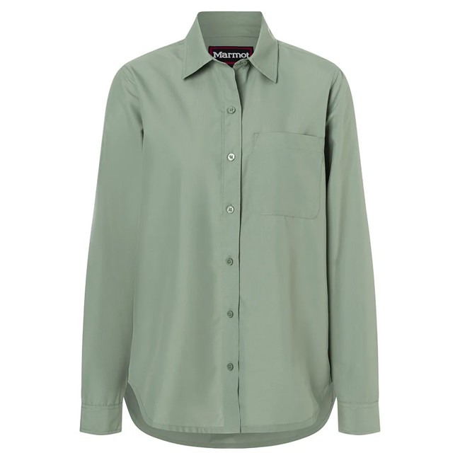 Tričko marmot AIREXCHANGE SOLARSHIELD LS SHIRT Agate