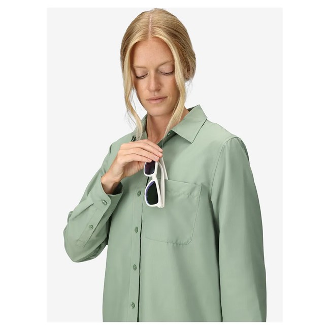 Tričko marmot AIREXCHANGE SOLARSHIELD LS SHIRT Agate