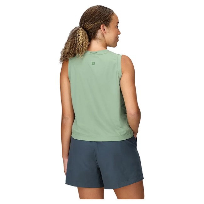 Tričko marmot AIREXCHANGE SOLARSH HI NECK TANK Agate