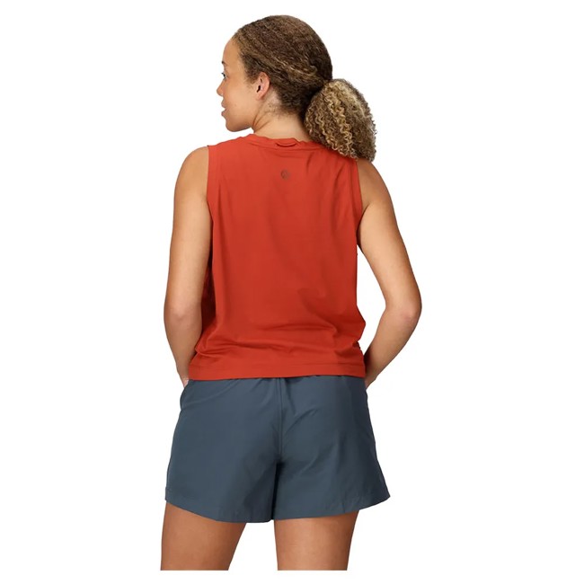 Tričko marmot AIREXCHANGE SOLARSH HI NECK TANK Sumac