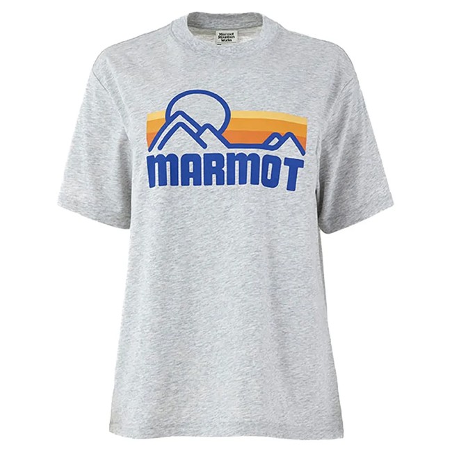 Maglietta marmot W COASTAL TEE SS Light Grey Heather