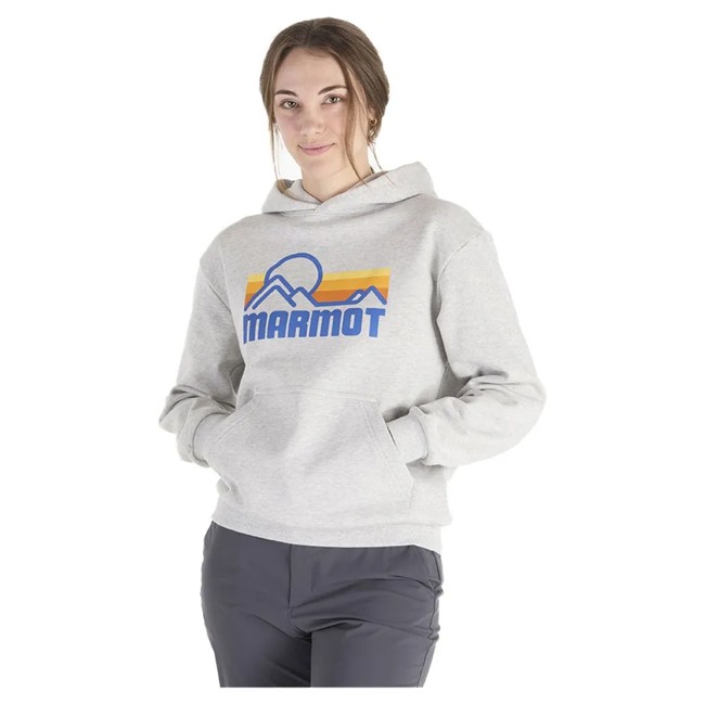 Mikina marmot W COASTAL HOODY Light Grey Heather