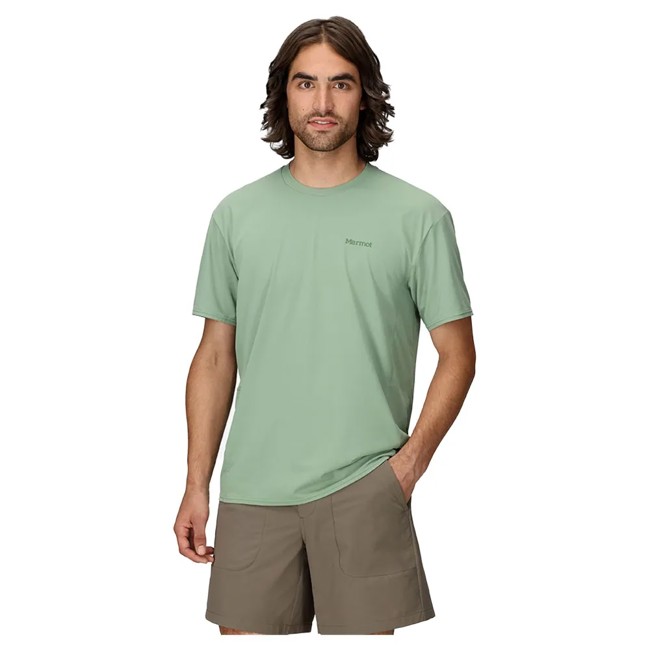 T-paita marmot AIREXCHANGE SOLARSHIELD CREW SS Agate Gr