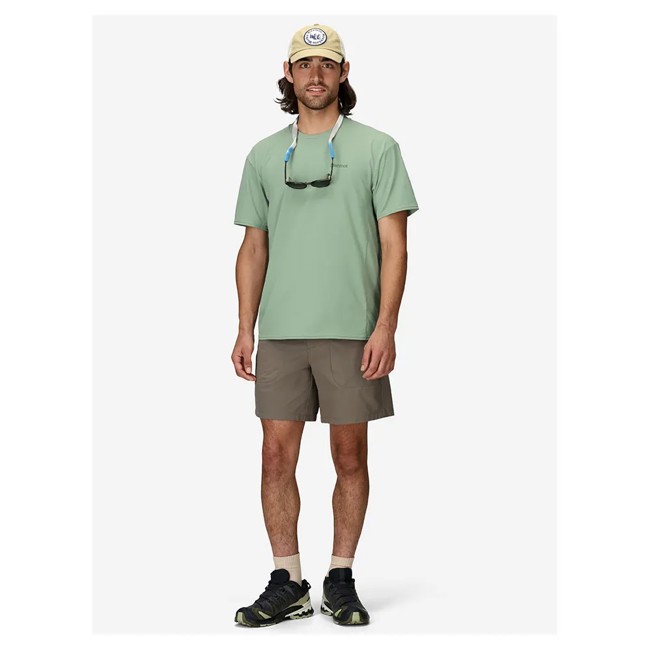 T-paita marmot AIREXCHANGE SOLARSHIELD CREW SS Agate Gr