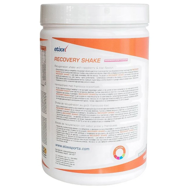 Iontový nápoj etixx RECOVERY SHAKE 1500G RASPBERRYKIWI