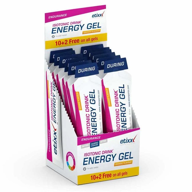 Energijski gel etixx ENERGY GEL 12 uds ORANGE