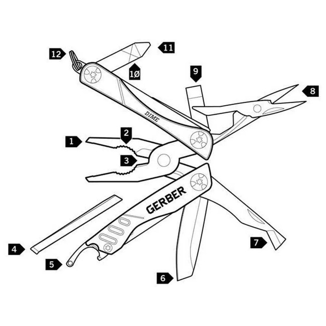 Navaja gerber MULTI-TOOL BLACK