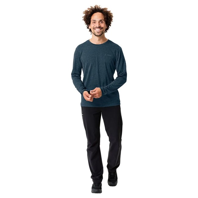 T-shirt Vaude Essential Ls T-shirt Dark Sea Uni