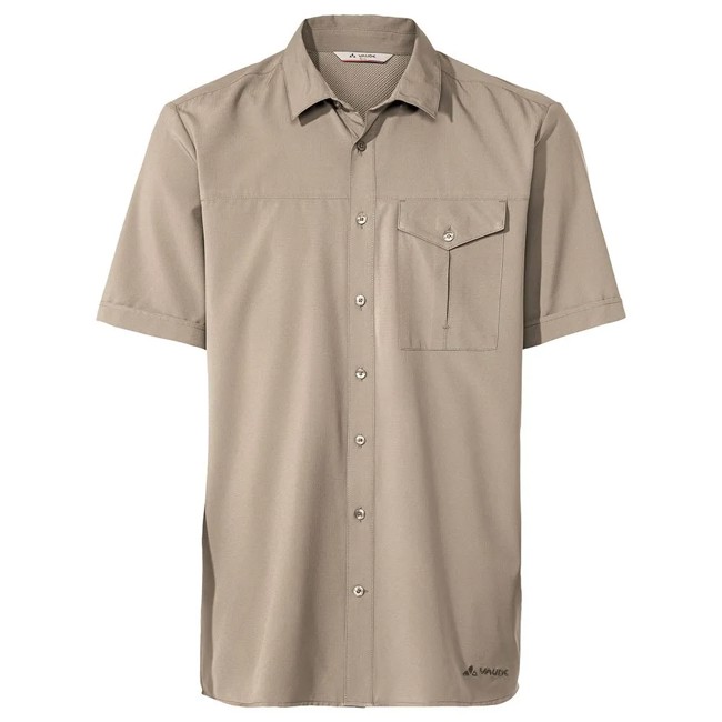 Majica s kratkimi rokavi vaude ROSEMOOR SHIRT II Linen Uni