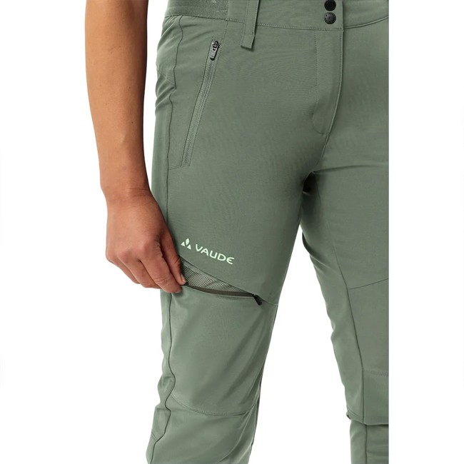 Hlače vaude ELOPE PANTS Agave