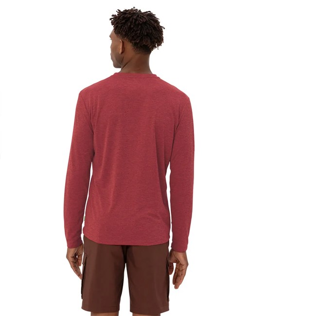 Camiseta Vaude Essential Ls T-shirt Carmine/mars Red