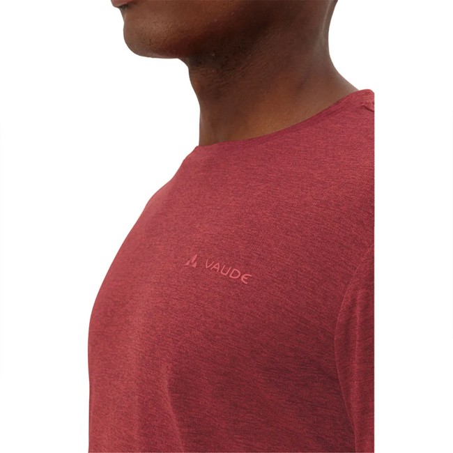 Camiseta Vaude Essential Ls T-shirt Carmine/mars Red