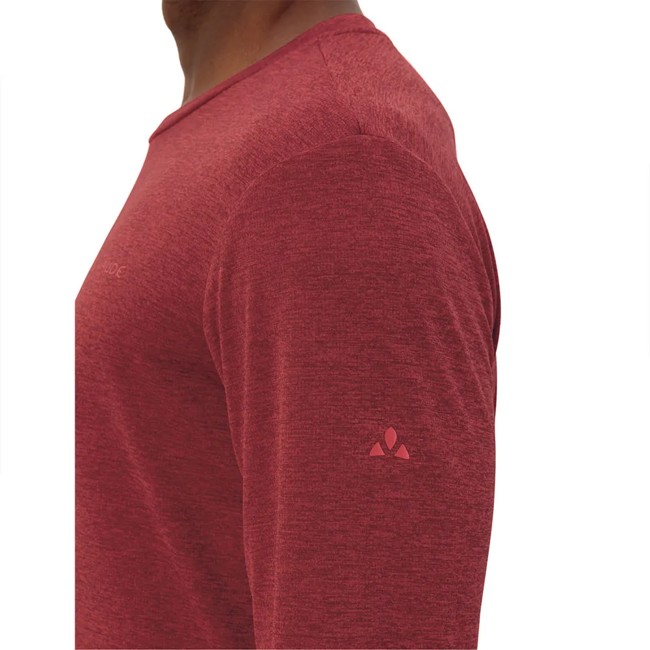 Camiseta Vaude Essential Ls T-shirt Carmine/mars Red