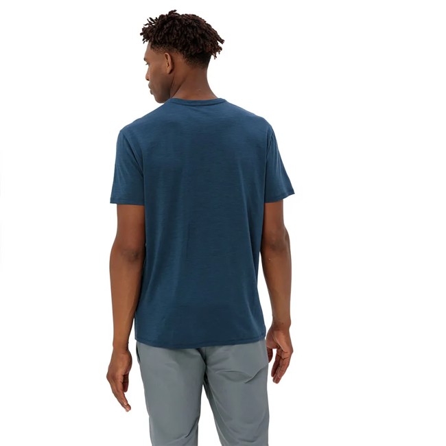 Camiseta Vaude Tekoa Wool T-shirt Dark Sea/white