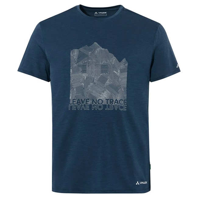 Camiseta Vaude Tekoa Wool T-shirt Dark Sea/white