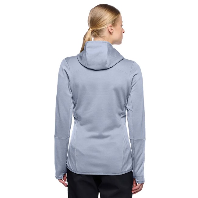 Fleece Vaude Monviso Hooded Grid Fleece Jkt Dark Ir