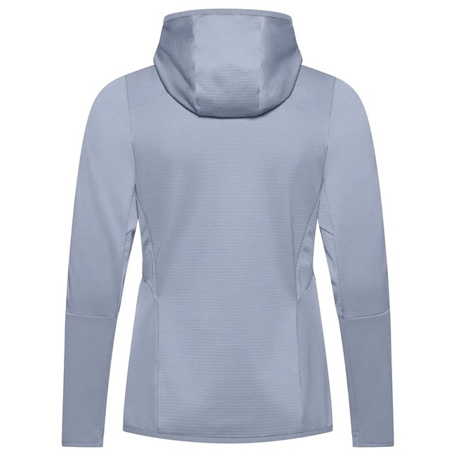 Fleece Vaude Monviso Hooded Grid Fleece Jkt Dark Ir