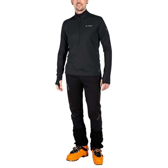 Camiseta Vaude Livigno Halfzip Ii Black