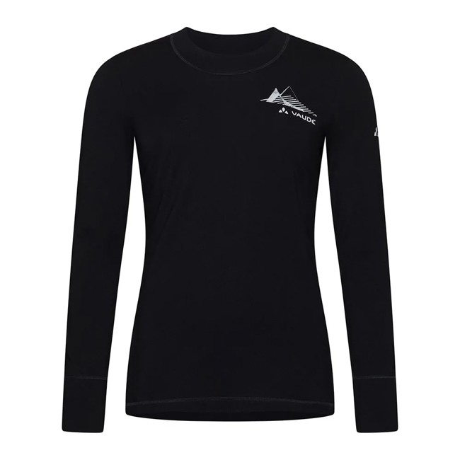 T-shirt Vaude Monviso Wool Ls T-shirt Ii Black