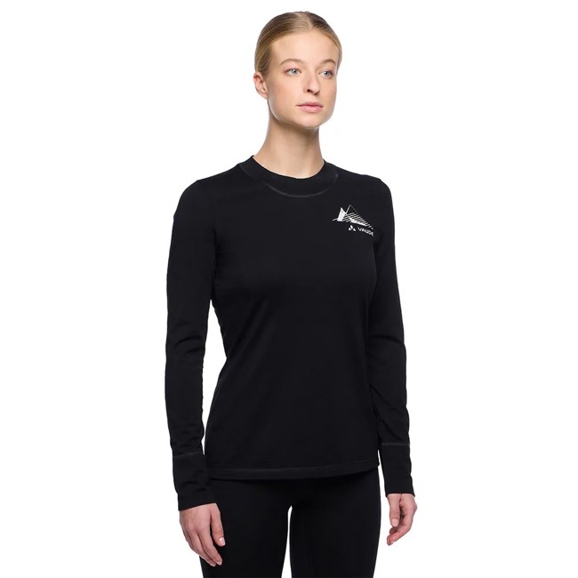 T-shirt Vaude Monviso Wool Ls T-shirt Ii Black