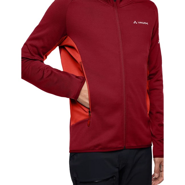 Vaude Jacket Monviso Fleece Fz Jkt Ii Carmine/glowi