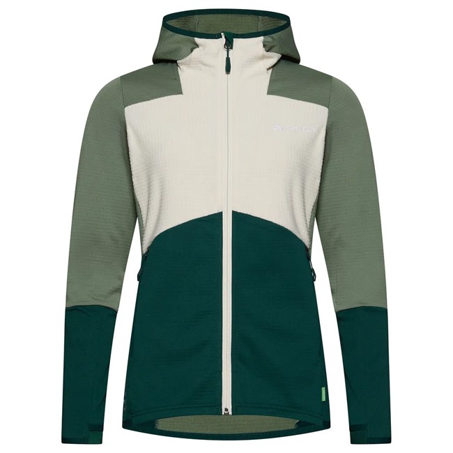 Fleece Vaude Monviso Hooded Grid Fleece Jkt Deep Po