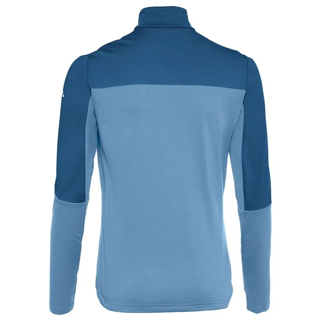 Camiseta Vaude Livigno Halfzip Ii Pastel Blue