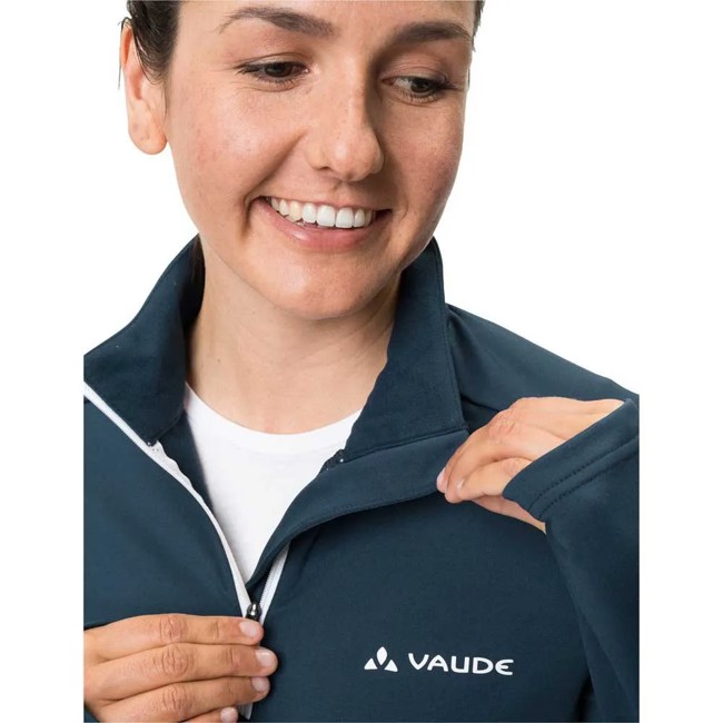 Vaude T-shirt Livigno Halfzip Ii Dark Sea Uni