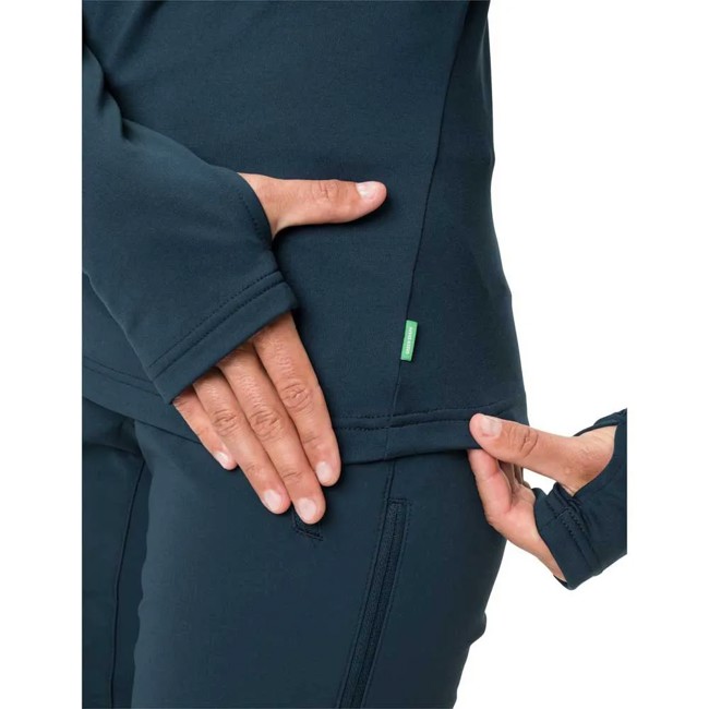 Vaude T-shirt Livigno Halfzip Ii Dark Sea Uni