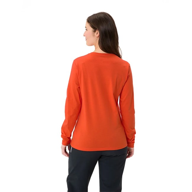 T-shirt Vaude Logo Ls T-shirt Glowing Red