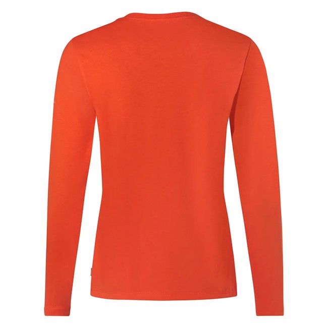 T-shirt Vaude Logo Ls T-shirt Glowing Red