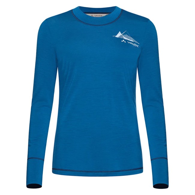 T-shirt Vaude Monviso Wool Ls T-shirt Ii Shore Blue