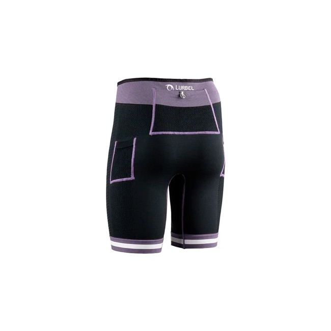 Lurbel Pants Spirit Flux Shorts Negro/lavanda