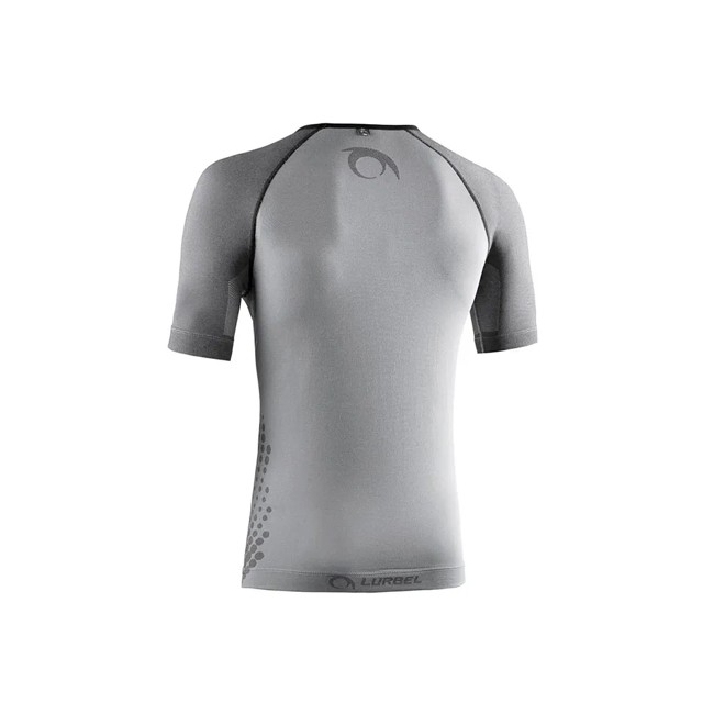 Camiseta Lurbel Spirit Flux Short Sleeves Gris Hielo/neg