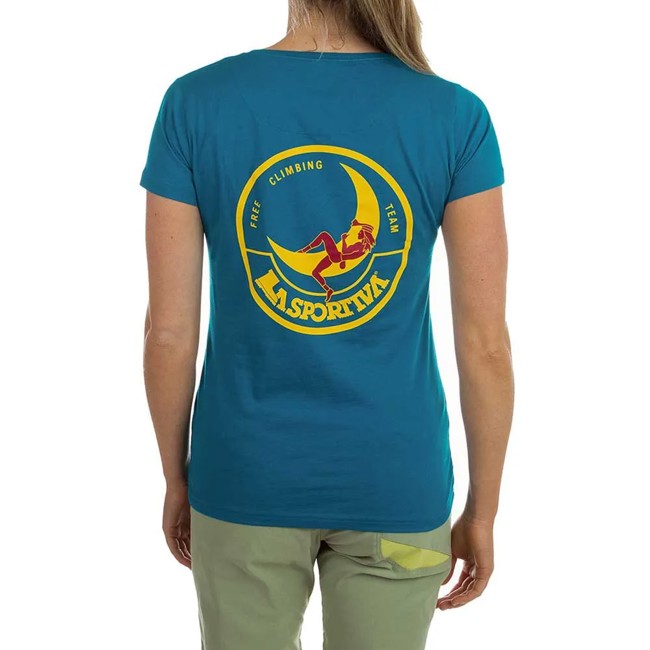 T-shirt La Sportiva Climbing On The Moon W Turchese/
